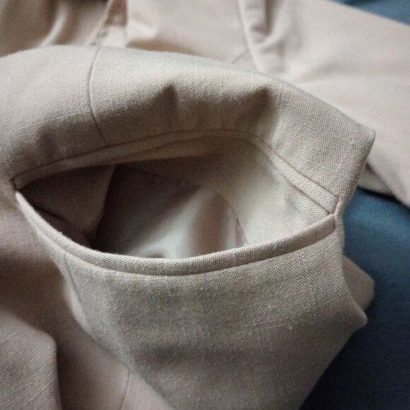 Sag Harbor Tan Zip Up Jacket Size 14 - Picture 5 of 8